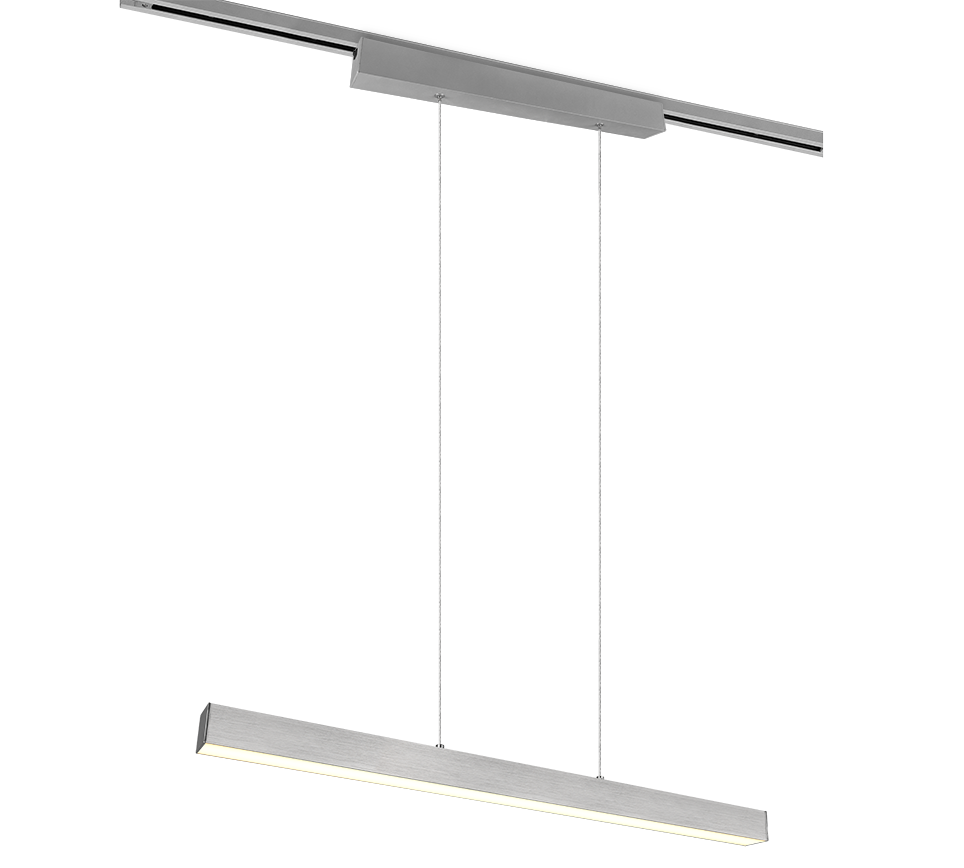 Rippuv valgusti DUOline Paros hõbedane LED