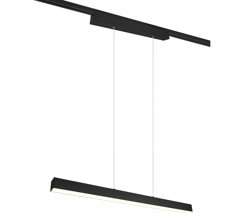 Rippuv valgusti DUOline Paros LED must