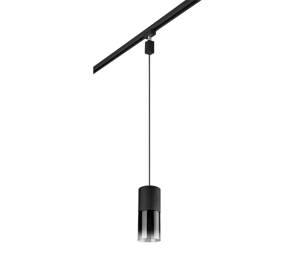 Rippuv valgusti 1 tk E27 must matte - Image 2