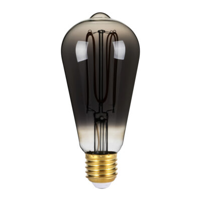 Italux grafiitne Edison LED valgusallikas E27 4W 2200K Dimm Smoke, 4W