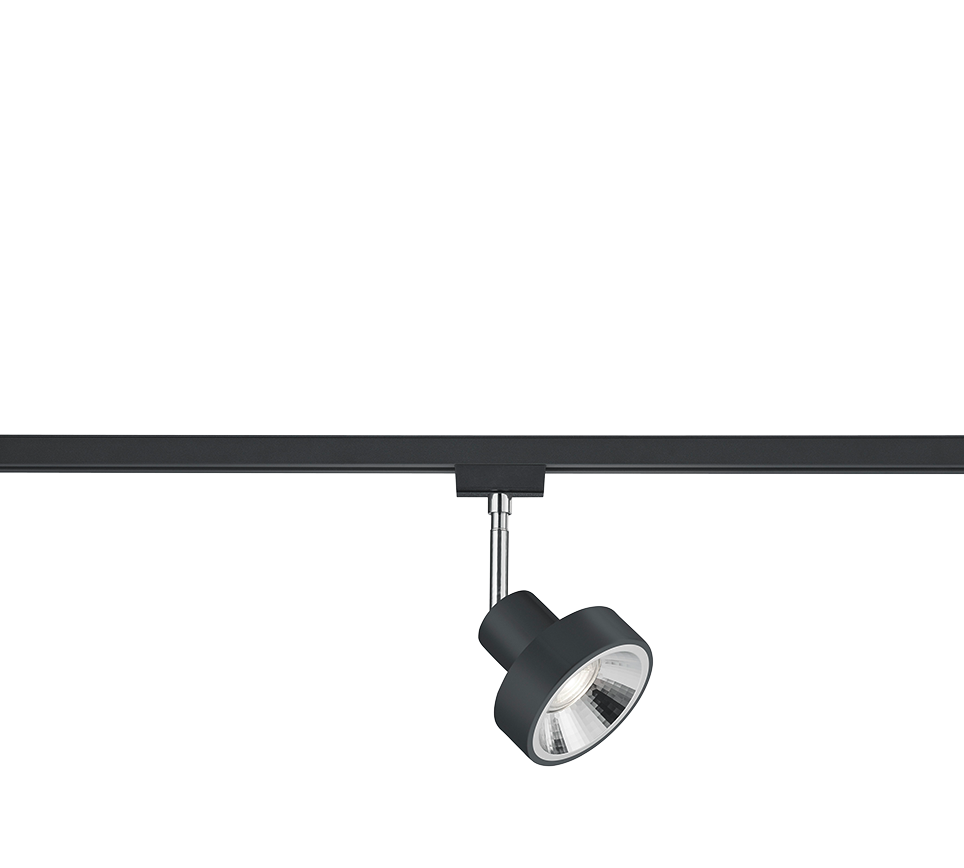 Kohtvalgusti 1 tk GU10 must matte