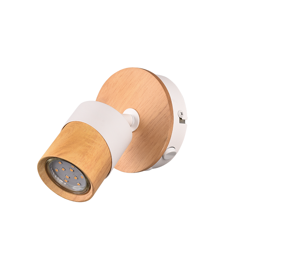 Kohtvalgusti 1 tk GU10 puit/matt valge - Image 5