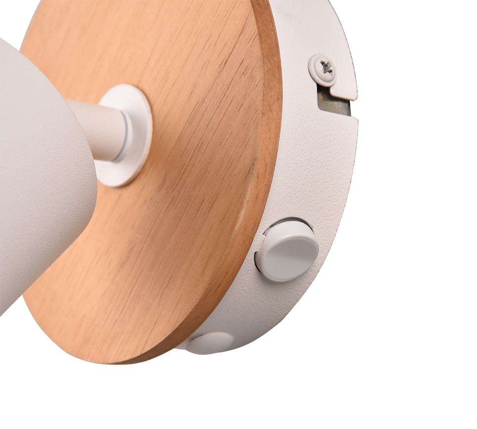 Kohtvalgusti 1 tk GU10 puit/matt valge - Image 7