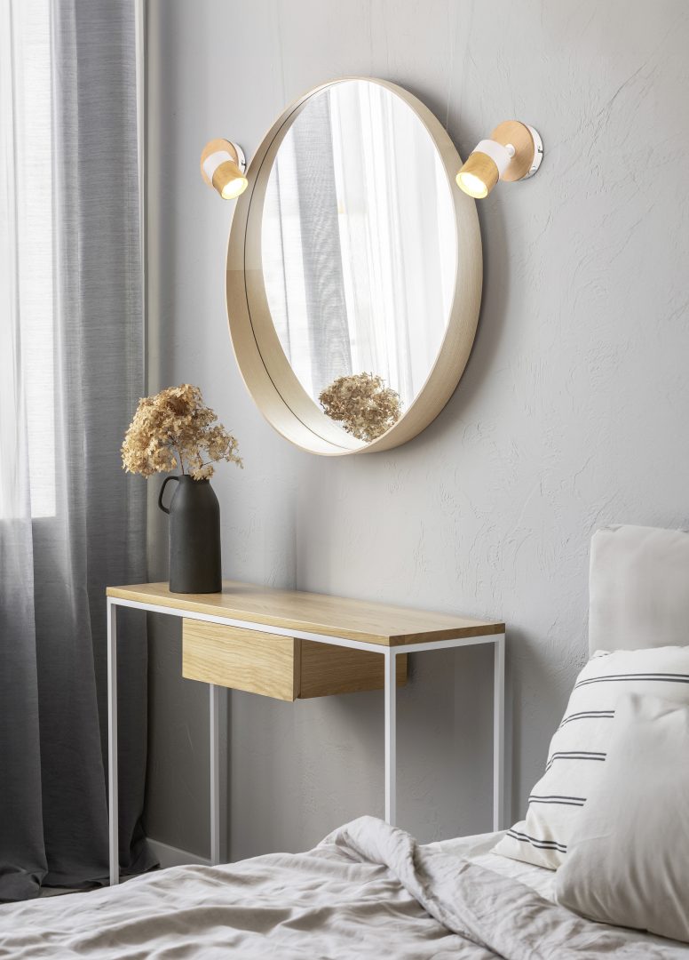 Kohtvalgusti 1 tk GU10 puit/matt valge - Image 2