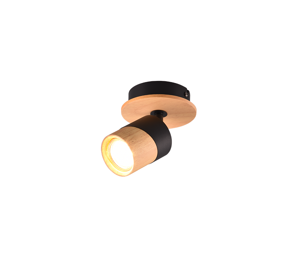 Kohtvalgusti 1 tk GU10 puit/matt must - Image 2