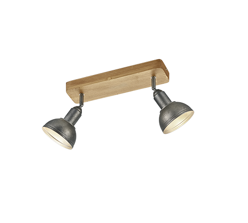 Kohtvalgusti 2 tk E14 hõbedane teras