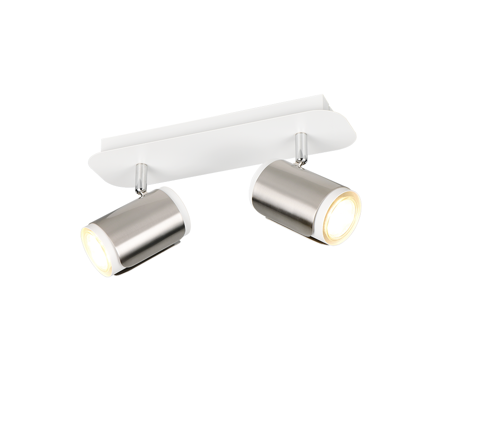 Kohtvalgusti 2 tk GU10 hõbedane