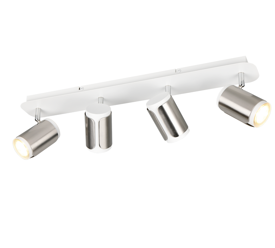 Kohtvalgusti 4 tk GU10 hõbedane