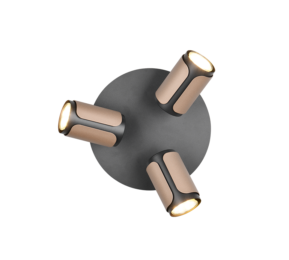 Kohtvalgusti 3 tk GU10 kohvi pruun - Image 3