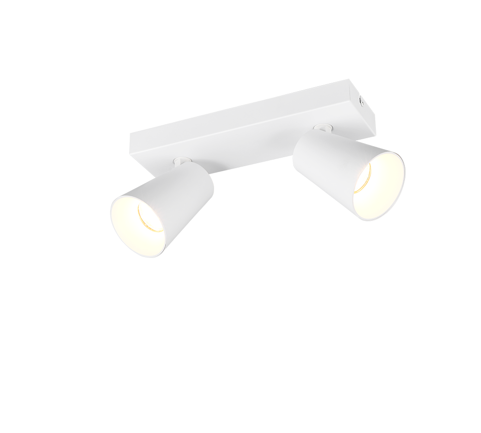 Kohtvalgusti 2 tk GU10 matt valge/kuld - Image 2