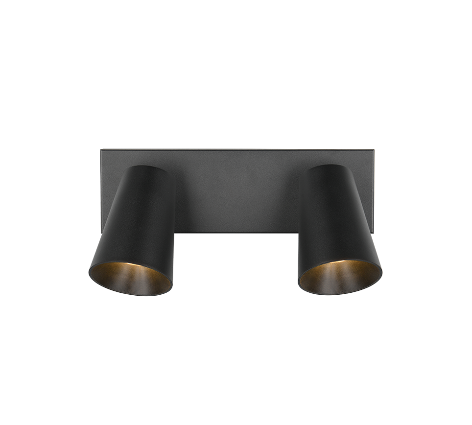 Kohtvalgusti 2 tk GU10 matt must/kuld - Image 4