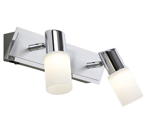 Clapton LED kohtvalgusti 2 tk hõbedane