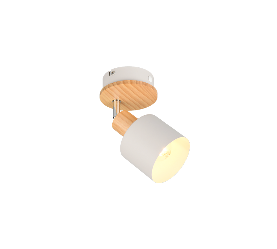 Kohtvalgusti 1 tk E14 soe hall/puit