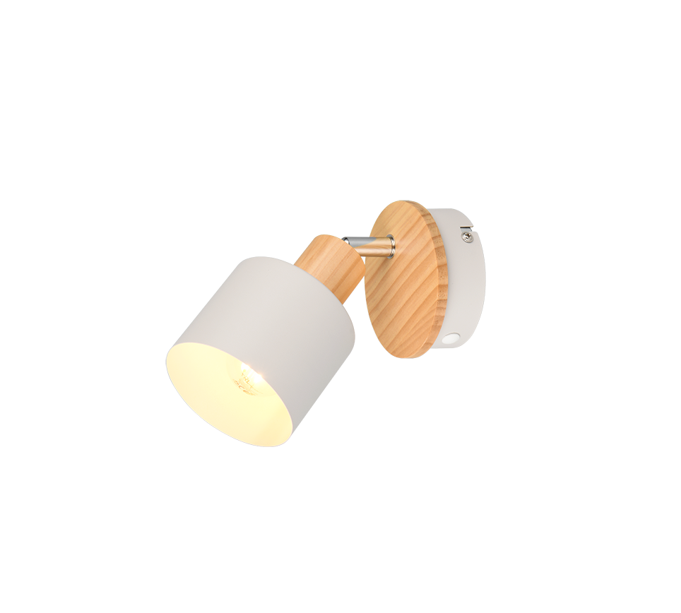 Kohtvalgusti 1 tk E14 soe hall/puit - Image 3