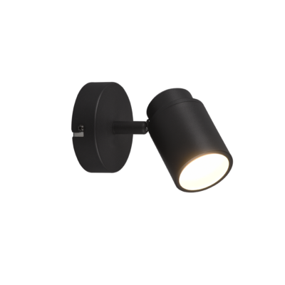 Kohtvalgusti 1 tk GU10 must matte