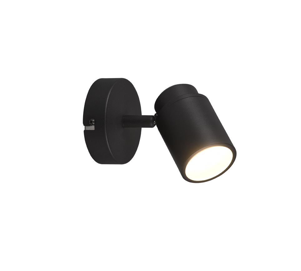 Kohtvalgusti 1 tk GU10 must matte