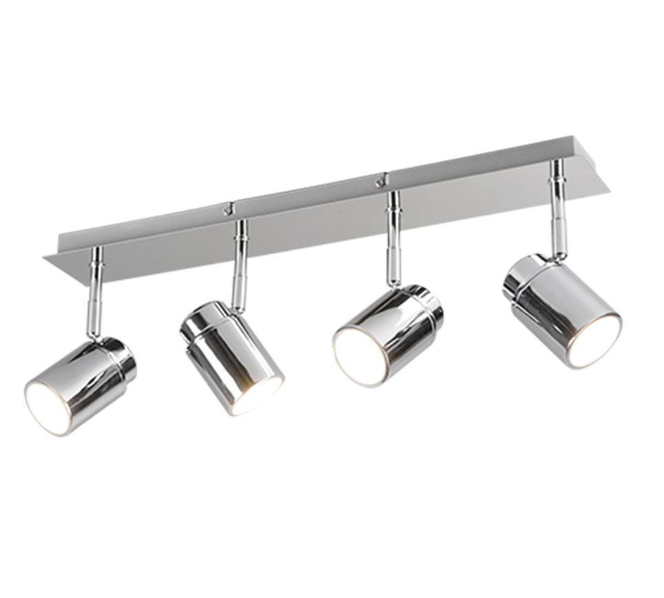 Kohtvalgusti 4 tk GU10 hõbedane