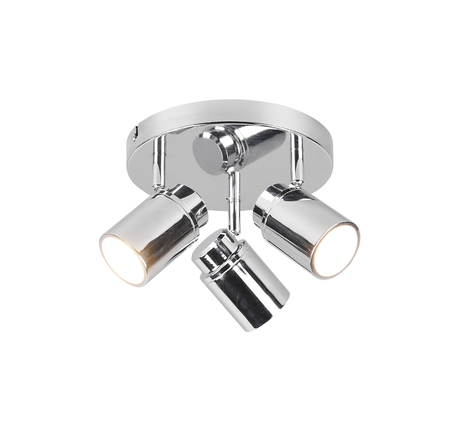 Kohtvalgusti 3 tk GU10 hõbedane