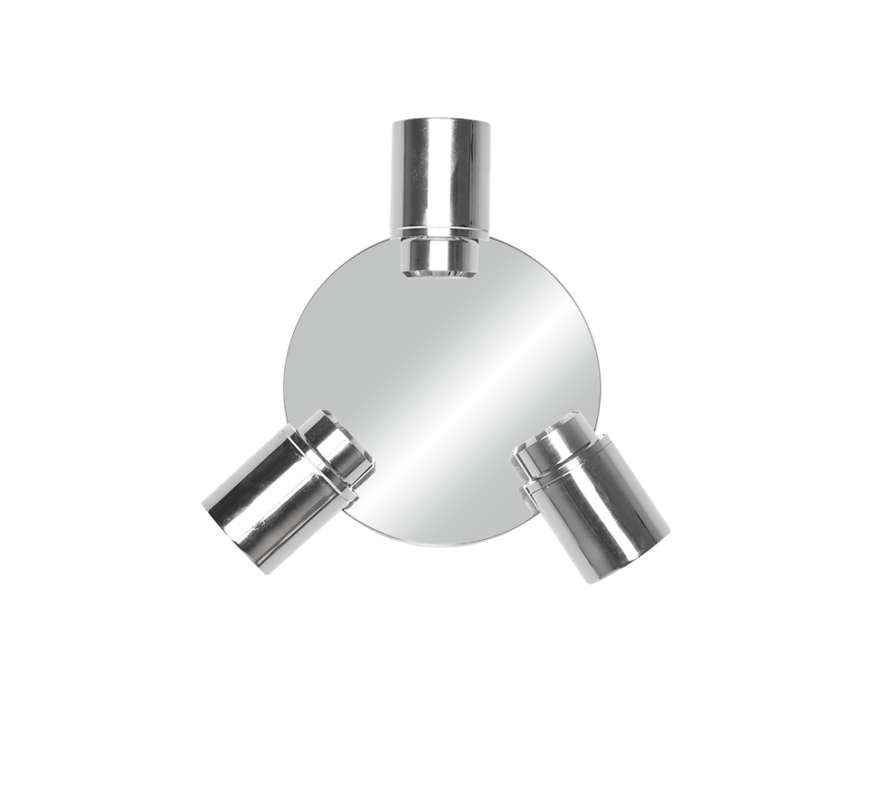 Kohtvalgusti 3 tk GU10 hõbedane - Image 3