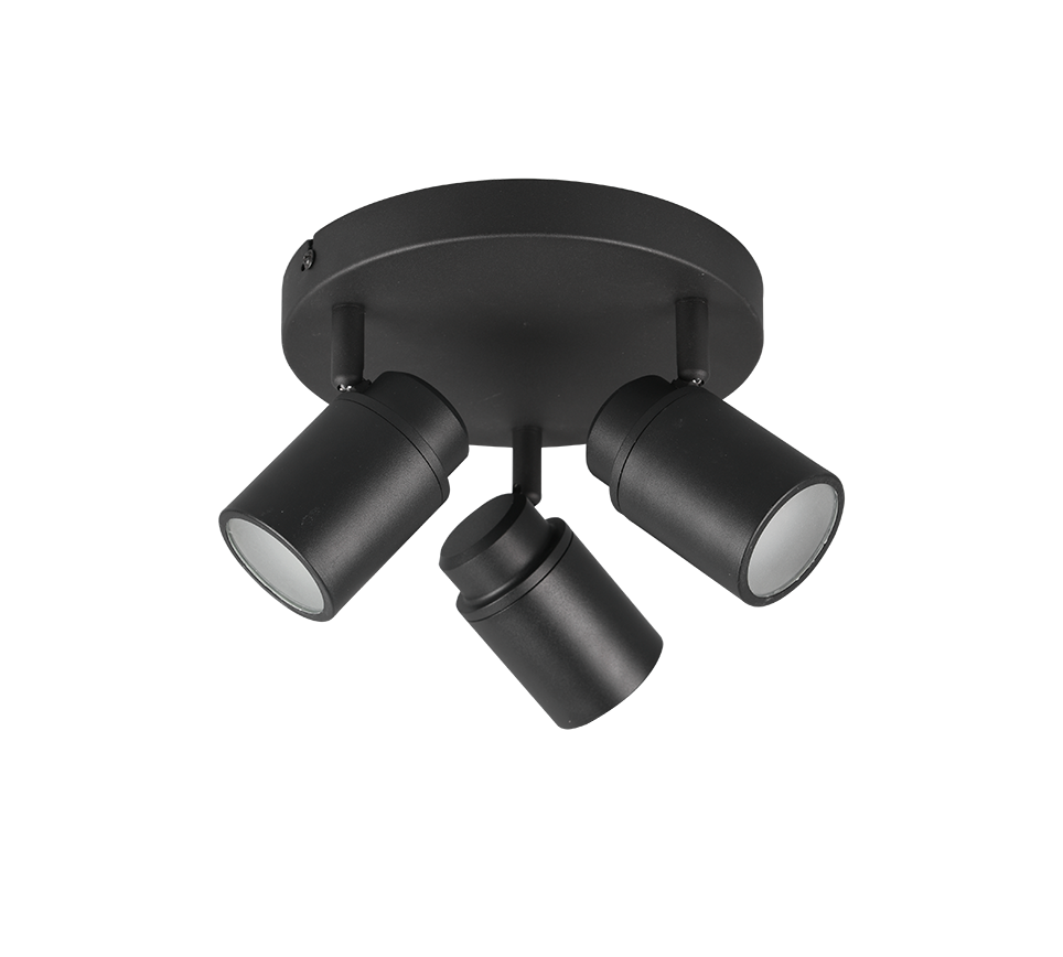 Kohtvalgusti 3 tk GU10 must matte - Image 3