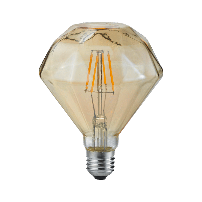 LED pirn E27 dekofilament 4W 360 lm 2700K pruun