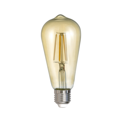 LED pirn E27 filamenti tööstuslik 6W 600 lm 2700K pruun