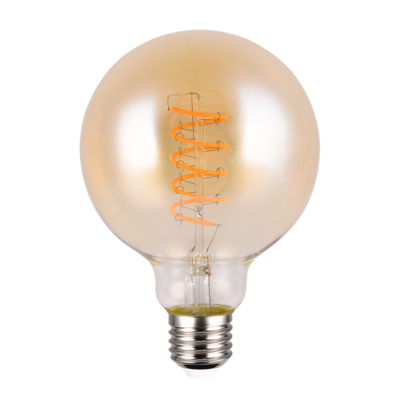 LED pirn E27 filamenti suur globus 7W 400lm 1800K amber