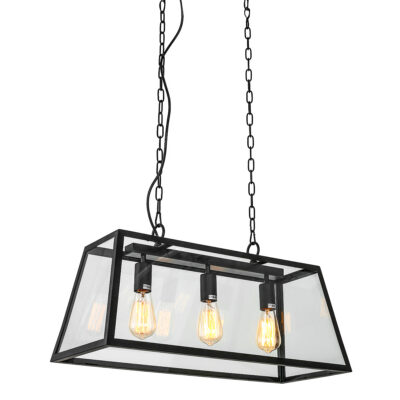Italux matt must rippvalgusti Laverno, 60W