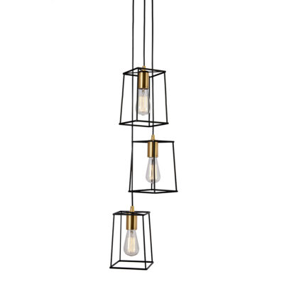 Italux matt must rippvalgusti Alanis, 60W