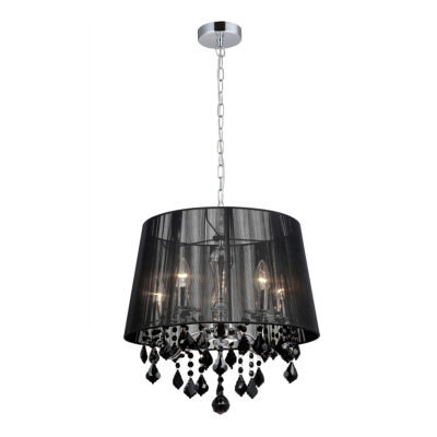 Italux must kroomitud rippvalgusti Cornelia, 40W