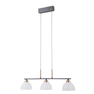 Italux matt must rippvalgusti Montiela, 15W