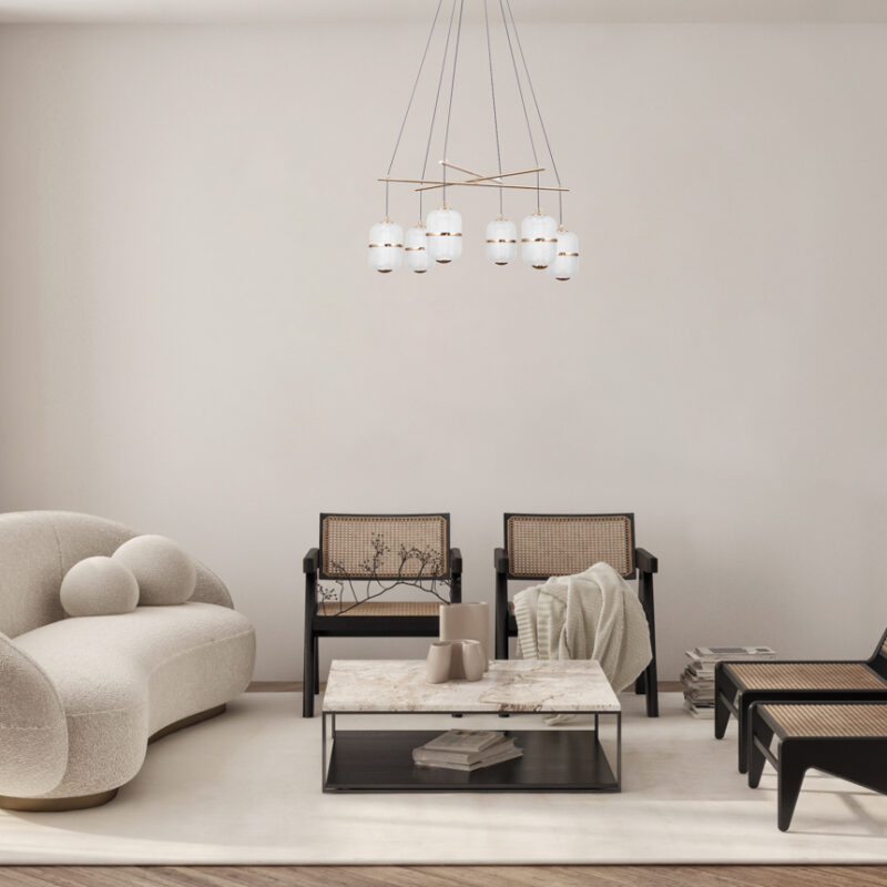 Italux matt must rippvalgusti Alani, 32W