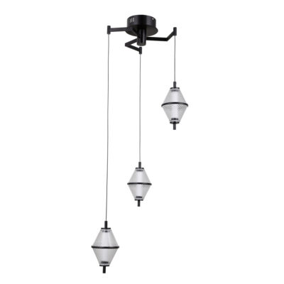 Italux matt must rippvalgusti Fuente, 15W