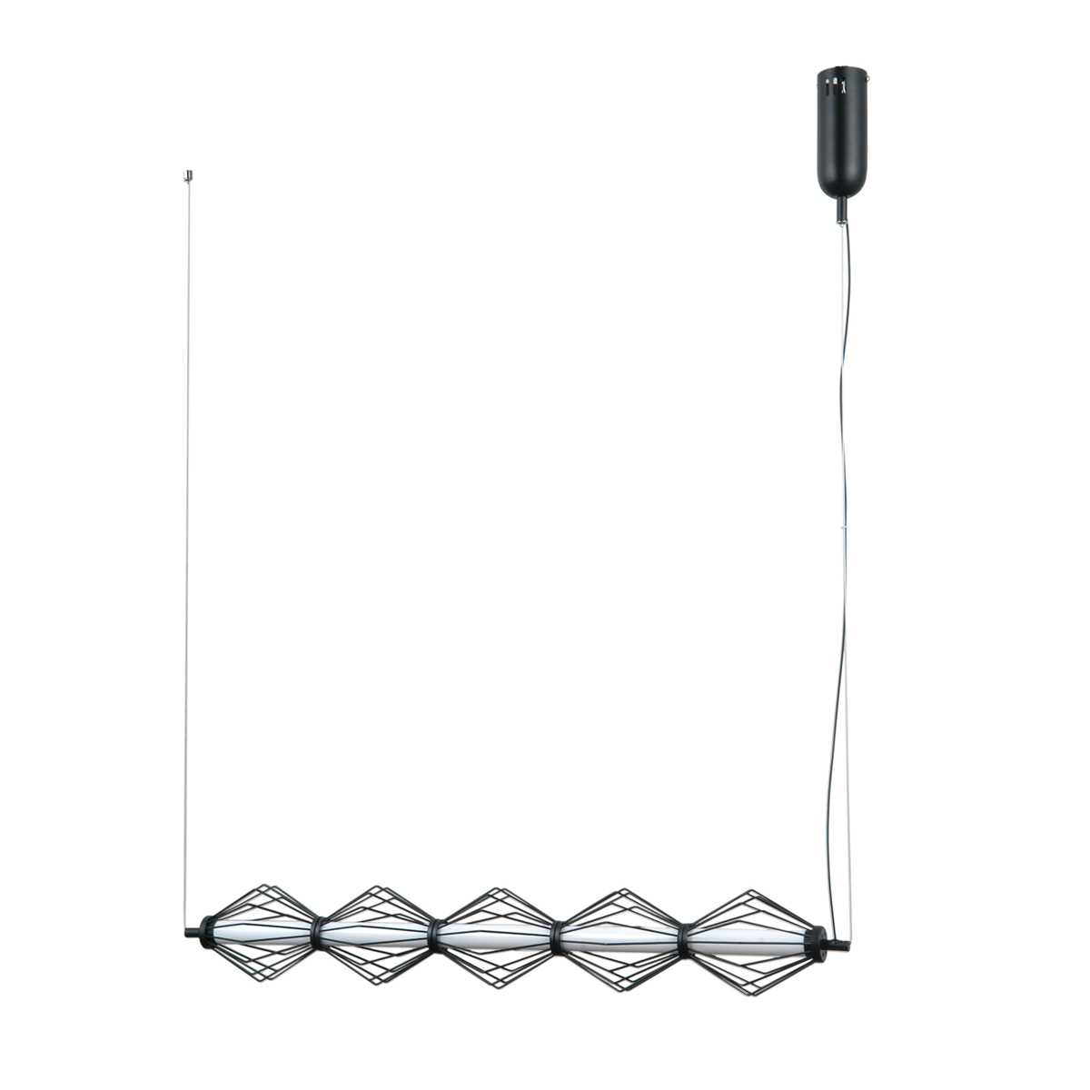 Italux matt must rippvalgusti Sevil, 25W