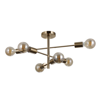 Italux honey brass rippvalgusti Piansi, 40W