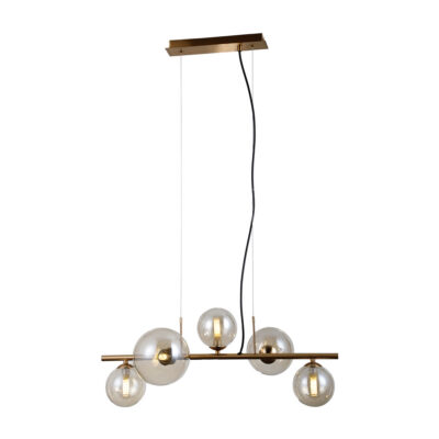 Italux honey brass rippvalgusti Canello, 5W