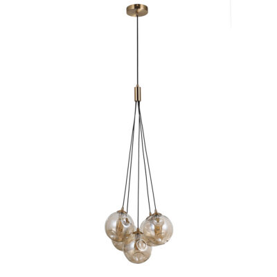 Italux honey brass rippvalgusti Perlos, 5W