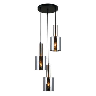 Italux satin nikkel rippvalgusti Sardo, 40W