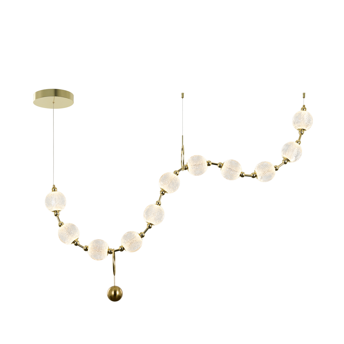 Italux kuldne rippvalgusti Morano, 49W