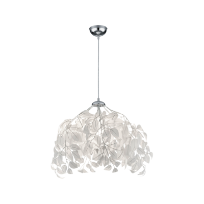 Rippuv valgusti 38 cm E27 valge