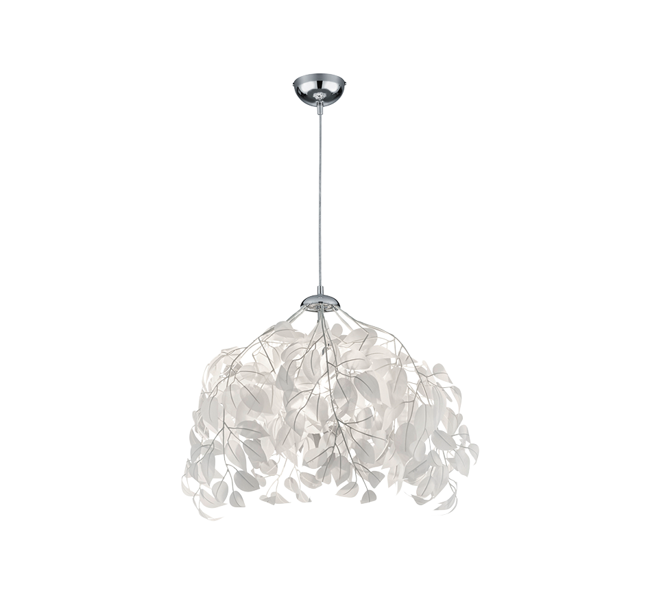 Rippuv valgusti 38 cm E27 valge