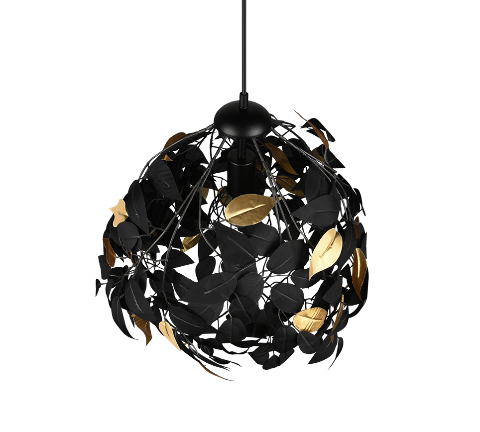 Rippuv valgusti 38 cm E27 must matte - Image 6