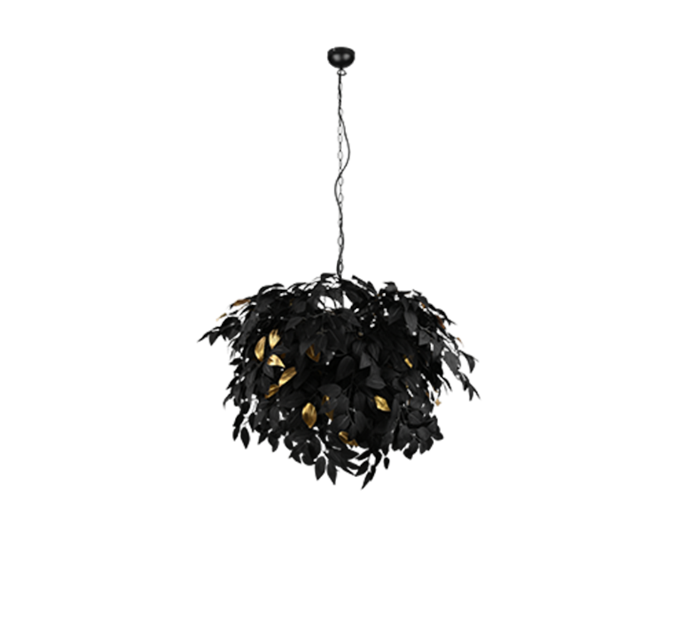 Rippuv valgusti 70 cm 4xE14 must matte - Image 4