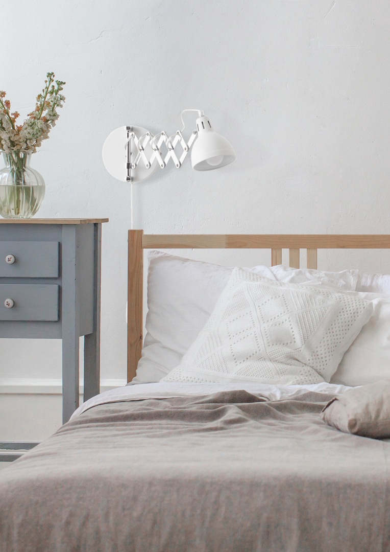 Seinavalgusti E14 matt valge - Image 2