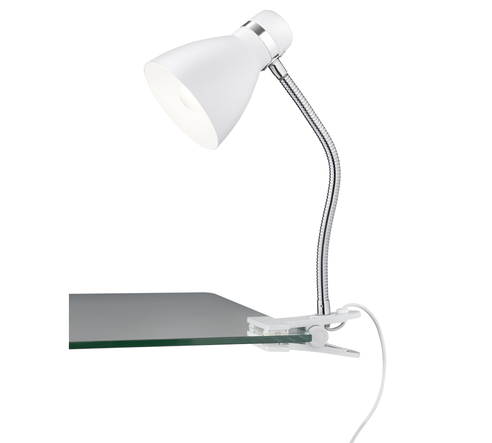 Harvey klambrivalgusti E27 matt valge