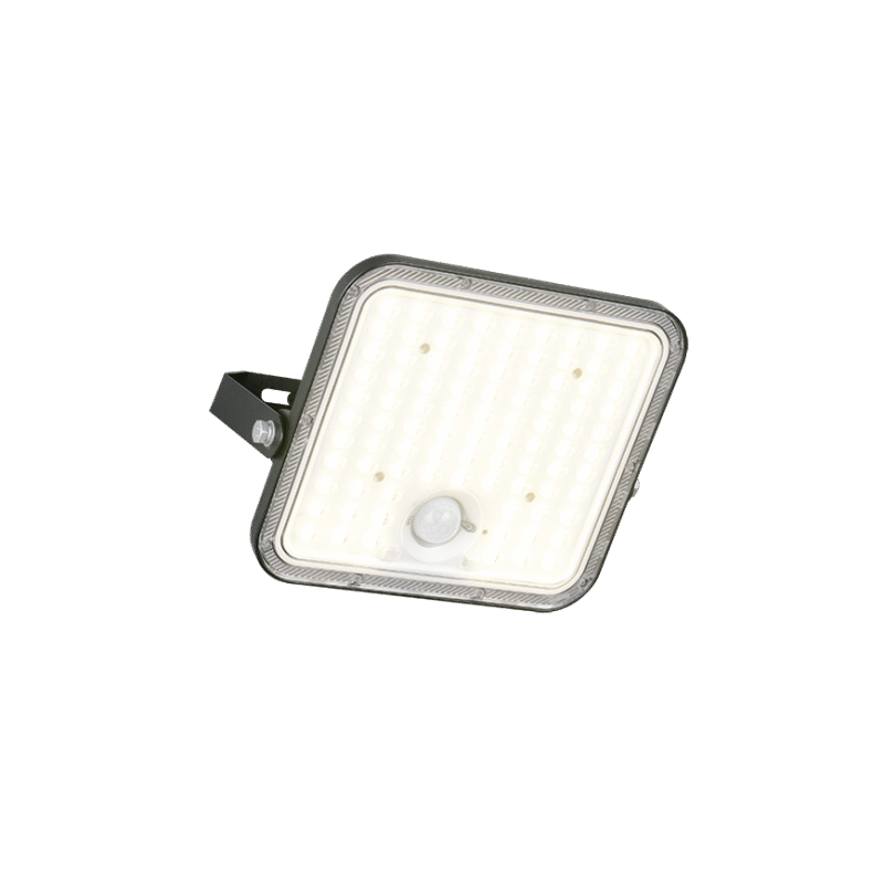 Seinavalgusti päikesepaneeliga LED must liikumisandur 4000K