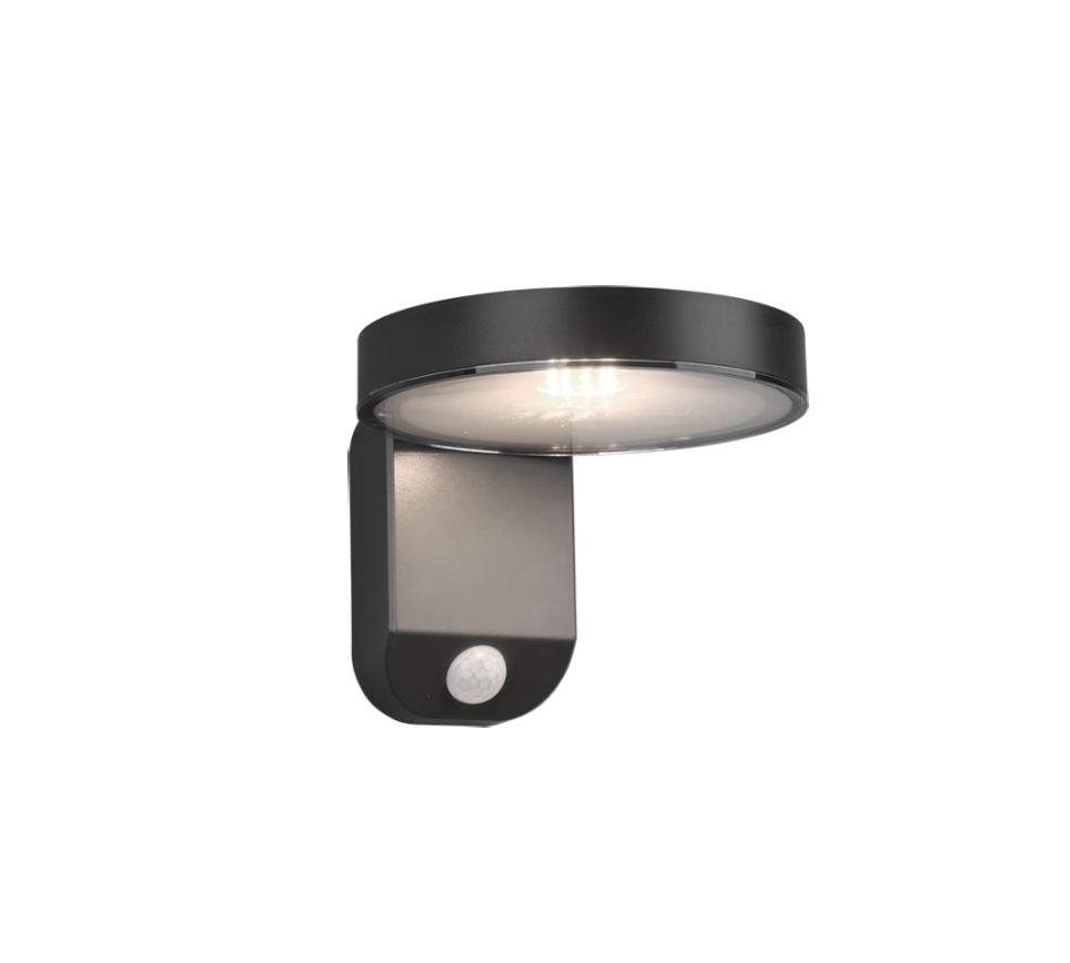 Seinavalgusti päikesepaneeliga antratsiit liikumisanduriga