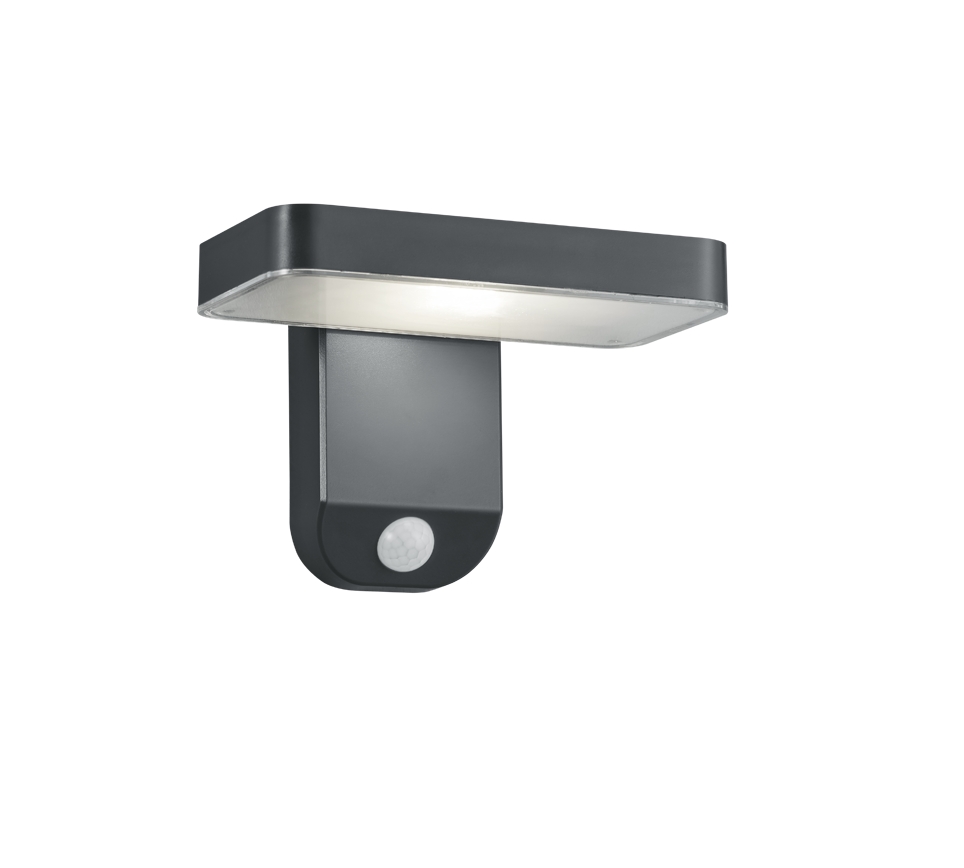 Seinavalgusti päikesepaneeliga antratsiit anduriga