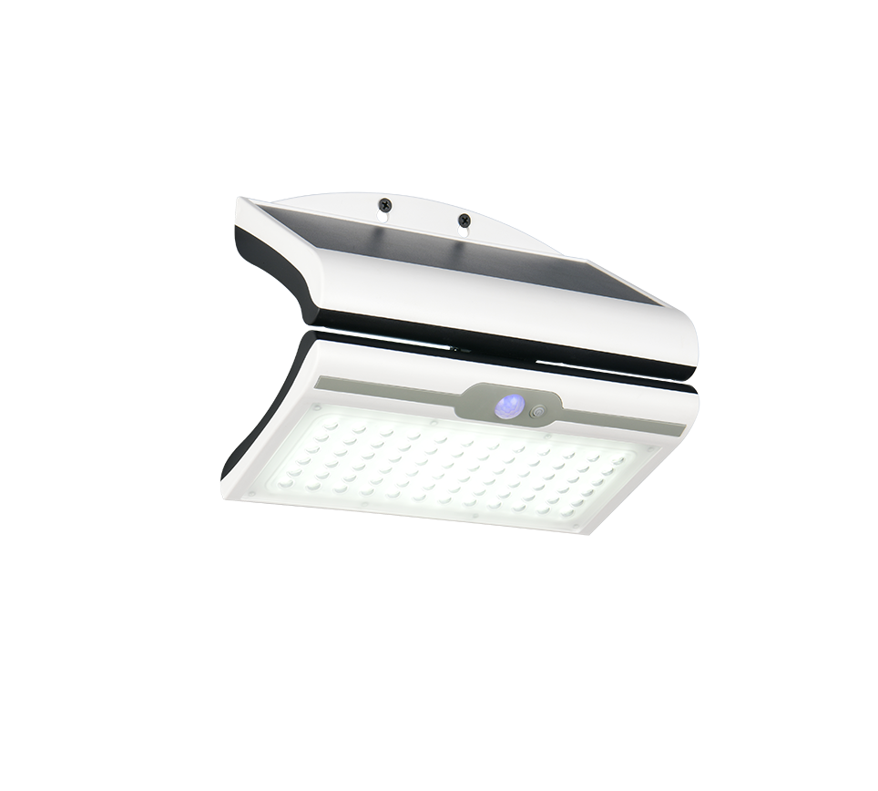 Seinavalgusti hübriidne päikese LED valge laaditav liikumis- ja hämarusandur 4000K