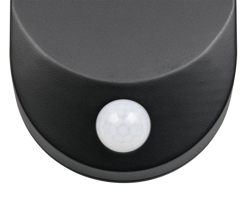 Hübriidne päikeseenergia LED seinavalgusti must laaditav liikumis- ja hämarusandur 4000K - Image 3